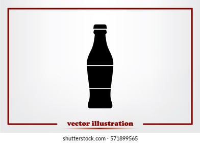 bottle icon vector illustration eps10