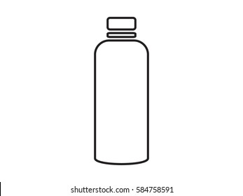bottle, icon, vector illustration eps10 