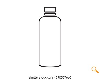 bottle, icon, vector illustration eps10 