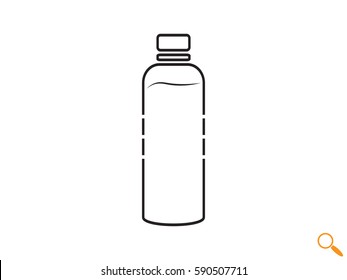 bottle, icon, vector illustration eps10 