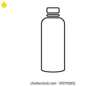bottle, icon, vector illustration eps10 