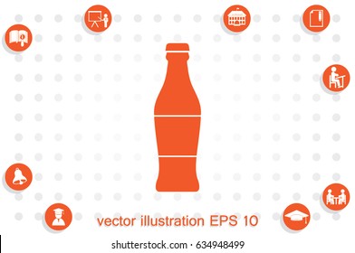 bottle icon vector illustration eps10