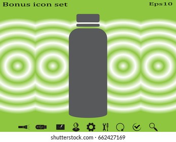 bottle, icon, vector illustration eps10