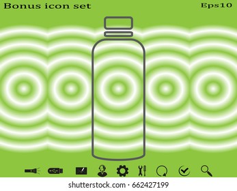 bottle, icon, vector illustration eps10
