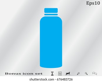 bottle, icon, vector illustration eps10