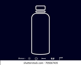 bottle, icon, vector illustration eps10
