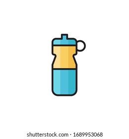 bottle icon vector illustration. bottle icon filled outline style design