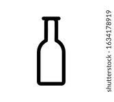 Bottle icon, vector illustration. Flat design style. vector bottle icon illustration isolated on white, bottle icon Eps10. bottle icons graphic design vector symbols.