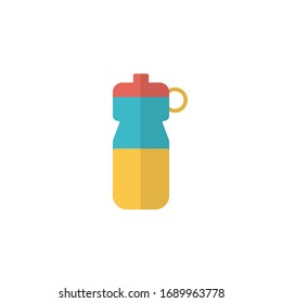 bottle icon vector illustration. bottle icon flat style design