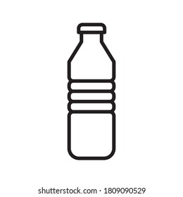 Bottle icon vector illustration flat style in trendy design