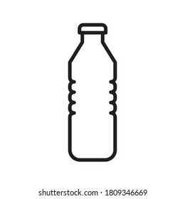 Bottle icon vector illustration flat style in trendy design