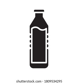 Bottle icon vector illustration flat style in trendy design