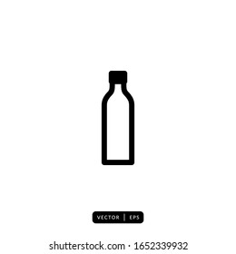 Bottle icon vector, illustration logo template for many purpose. Isolated on white background.