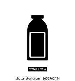 bottle icon vector illustration logo template for many purpose isolated on white background