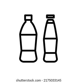 bottle icon vector illustration logo template for many purpose. Isolated on white background.