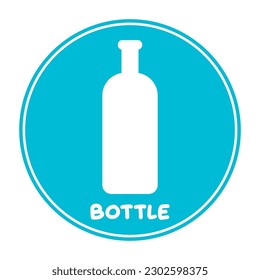 bottle icon vector illustration logo design