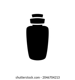 Bottle icon vector illustration sign. perfume. potion symbol or logo.