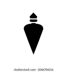 Signo de ilustración del vector de icono de botella. perfume. símbolo o logotipo de la poción.