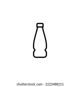 Icono de botella ilustración vectorial. signo del frasco y símbolo