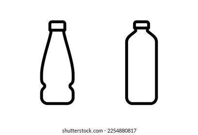 Icono de botella ilustración vectorial. signo del frasco y símbolo