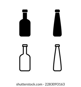 Bottle icon vector illustration. bottle sign and symbol
