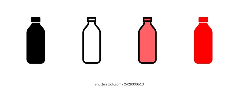 Flaschensymbol Vektor-Illustration. Flaschensymbol und Symbol