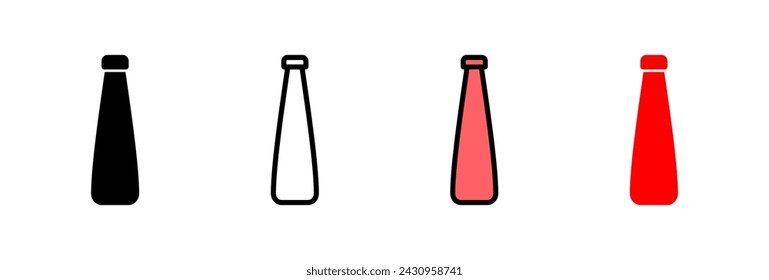 Bottle icon vector illustration. bottle sign and symbol