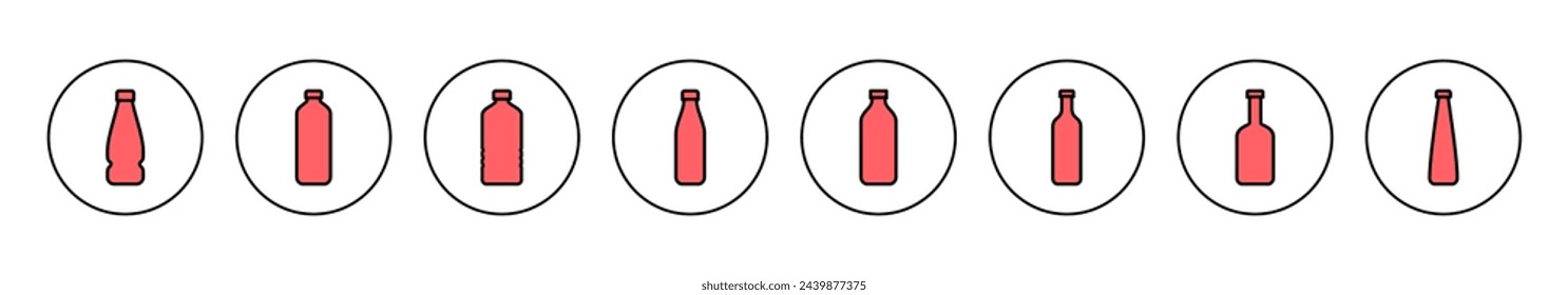 Bottle icon vector illustration. bottle sign and symbol