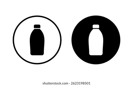 Ilustración vectorial del icono de la botella. signo y símbolo de la botella