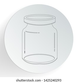 Bottle icon. Vector image illustration.