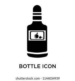 Bottle icon vector isolated on white background for your web and mobile app design, Bottle logo concept