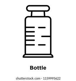 Bottle icon vector isolated on white background, Bottle transparent sign , line or linear sign, element design in outline style