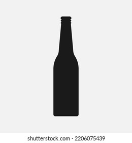 Bottle icon vector isolated on white