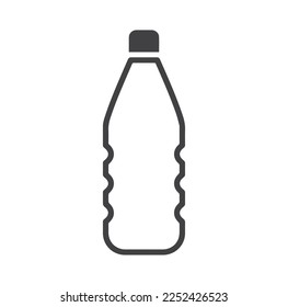 bottle icon vector isolated on background