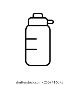 Bottle icon Vector logo outline