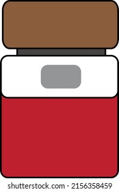 bottle icon vector, on white background