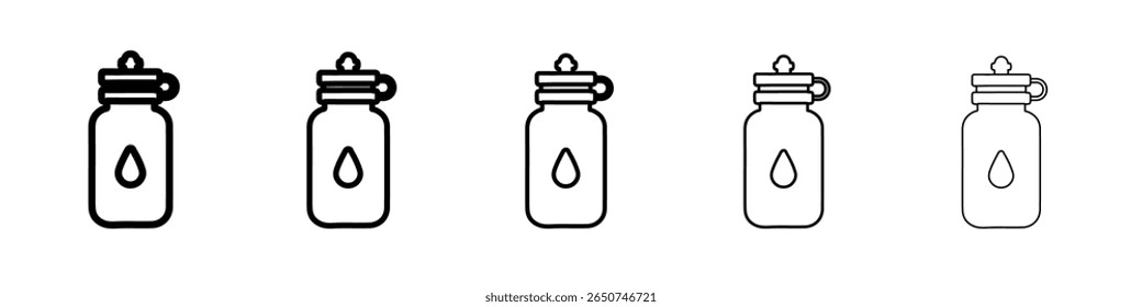 Icono de botella Vector de contorno símbolo o ilustración