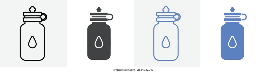 bottle icon vector set use for web