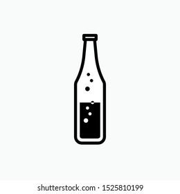 Bottle Icon - Vector, Sign and Symbol for Design, Presentation, Website or Apps Elements. 