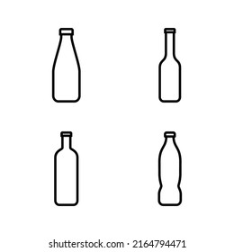 Bottle icon vector. bottle sign and symbol
