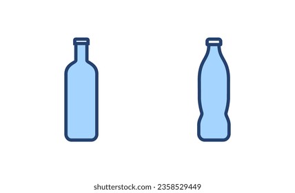 Bottle icon vector. bottle sign and symbol