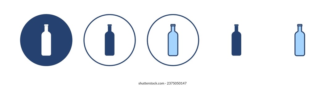 Bottle icon vector. bottle sign and symbol