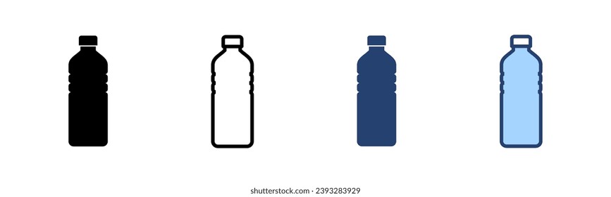 Vector de icono de botella. signo del frasco y símbolo