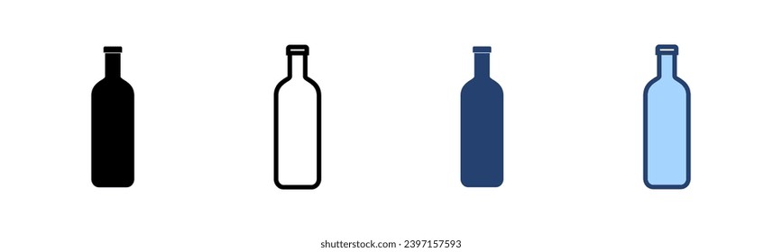 Bottle icon vector. bottle sign and symbol
