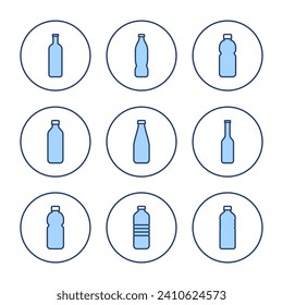 Bottle icon vector. bottle sign and symbol