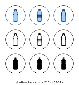 Bottle icon vector. bottle sign and symbol