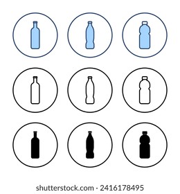 Bottle icon vector. bottle sign and symbol