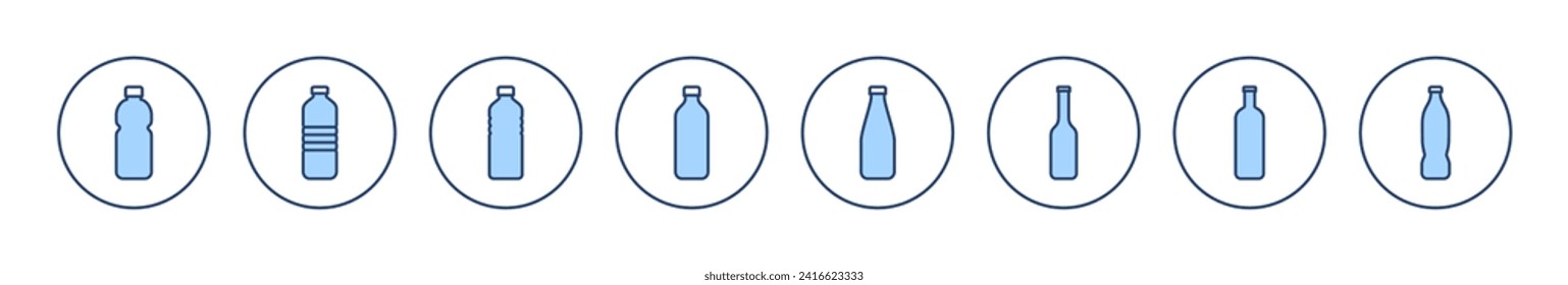 Bottle icon vector. bottle sign and symbol