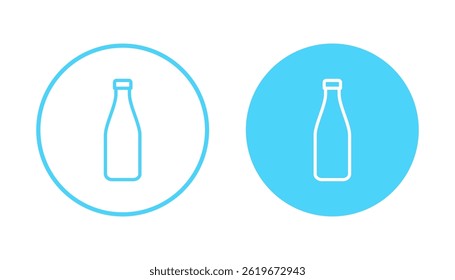 Icono de botella Vector. signo de botella y símbolo
