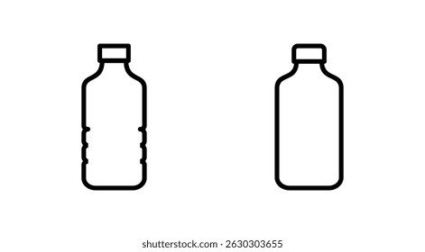 Bottle icon vector. bottle sign and symbol